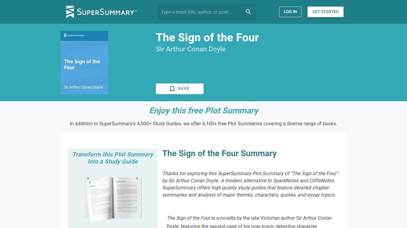 The Sign of the Four Summary | SuperSummary