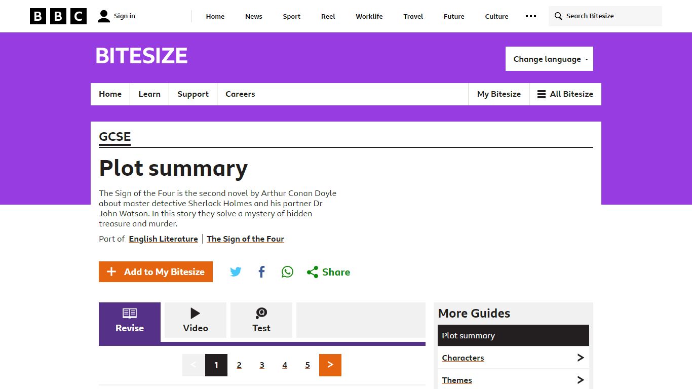 The Sign of the Four - Plot summary - Plot summary - GCSE English ...